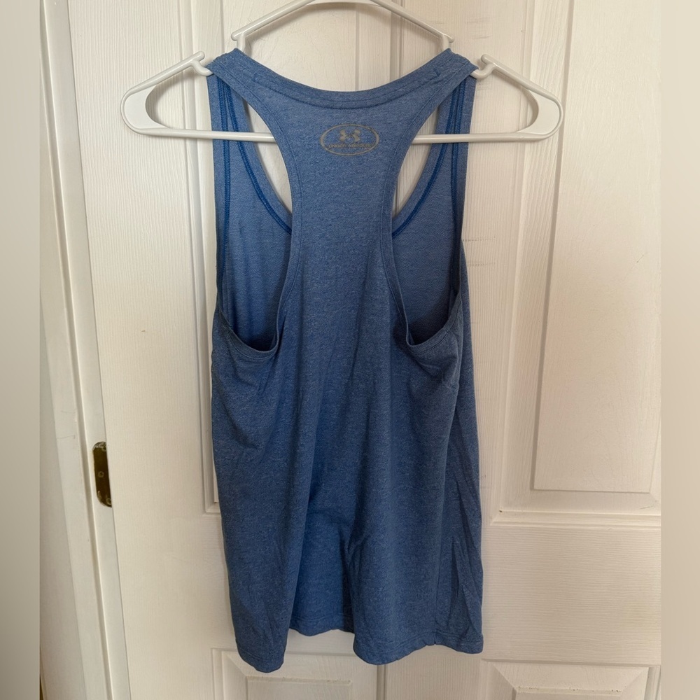 Under Armour Women's Heathered Blue Tank Top - Picture 2 of 2